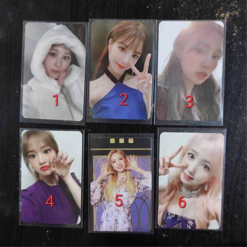 IZONE photocard pc yujin chaeyeon eunbi hitomi hyewon