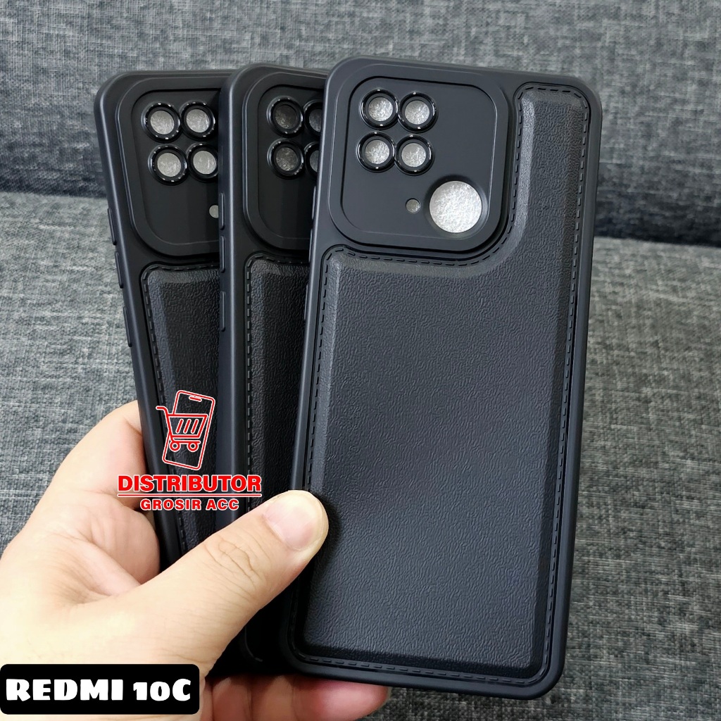 REDMI 10C CASE LEATHER PRO CASE BLACK REDMI 10C