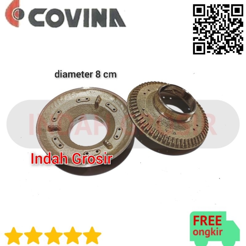 BURNER COVINA kuningan kompor gas covina kecil 8 cm