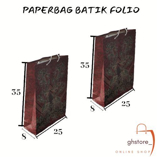 

paper bag batik folio paper bag polos goodie bag souvenir bungkus kado paper bag warna kado