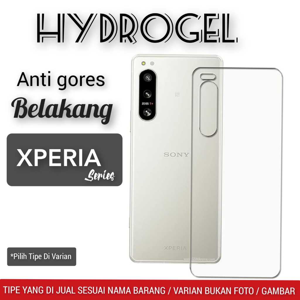 BELAKANG HYDROGEL anti gores XPERIA 10 V / XPERIA 10 IV / XPERIA 10 iii / XPERIA 10 ii