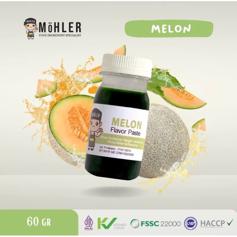 

⭐️Jaffa mart⭐️ MOHLER Pasta Perisa Pewarna 60gr & 100gr - MELON
