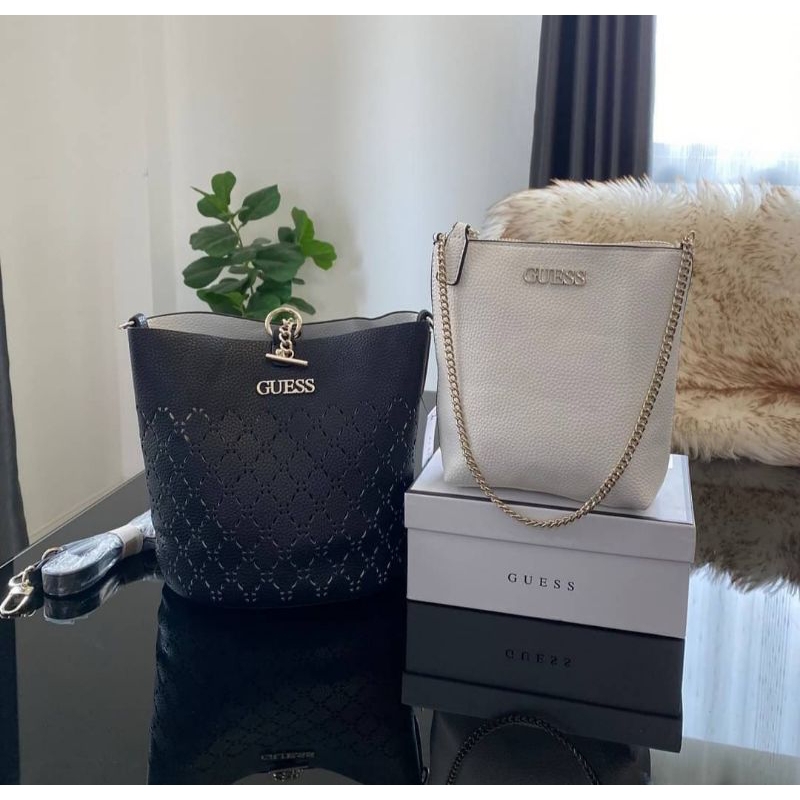 buy 1 get 2 guess amara bucket tas selempang wanita tas wanita guess original guess bag