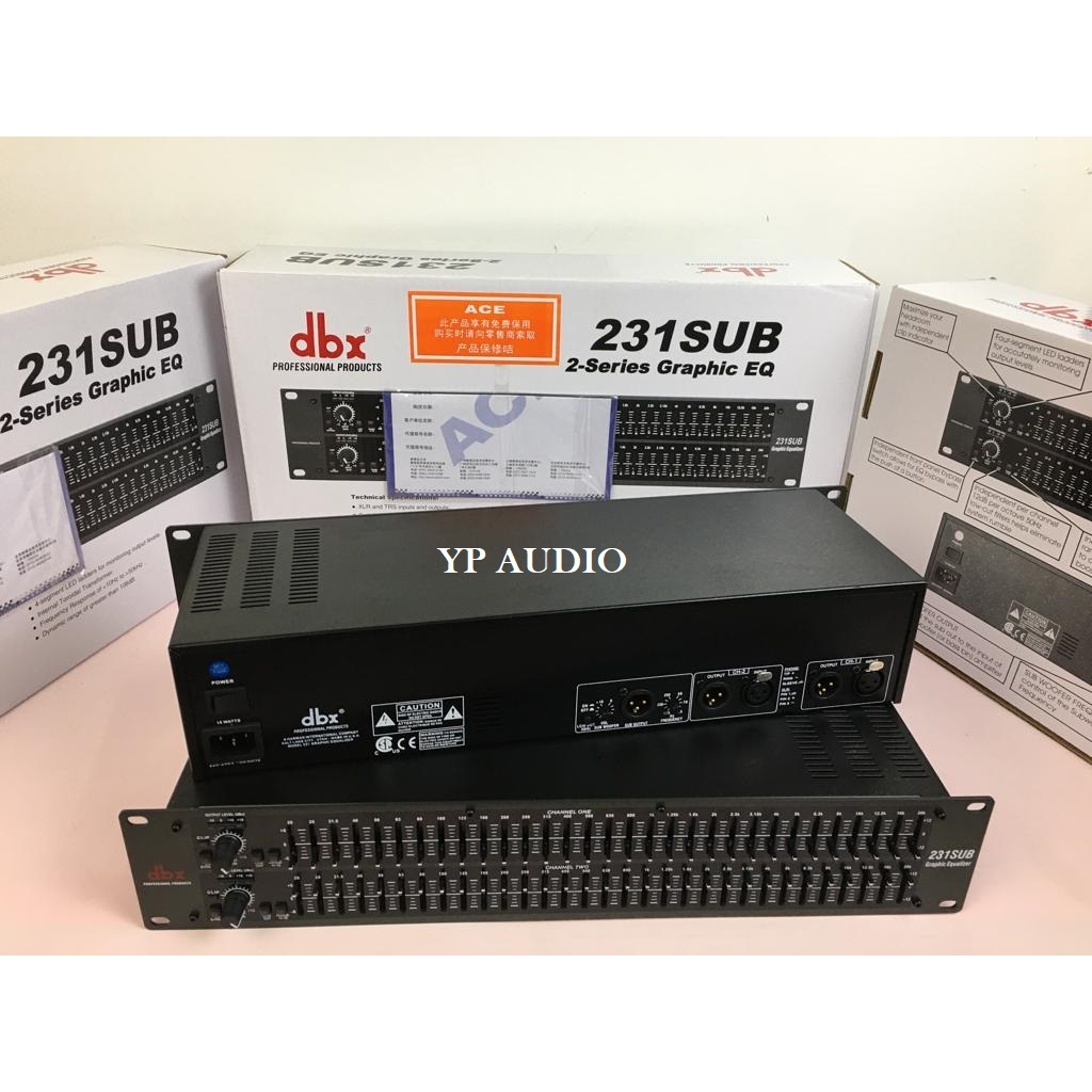 EQUALIZER DBX 231 SUB/EQUALISER DBX 231 SUBWOOFER