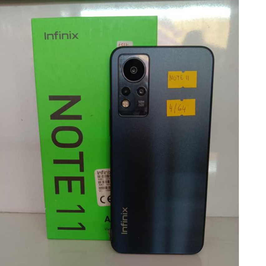 Infinix Note 11 Ram 4/64 Hp second like new