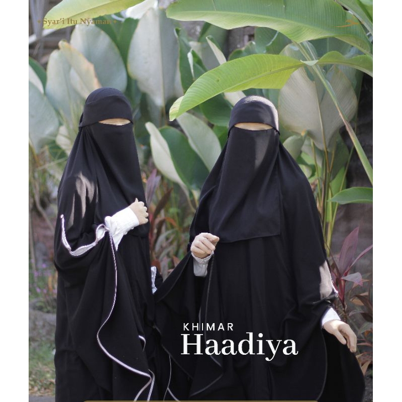 Haadiya Khimar jetblack bisban | Khimar jetblack| Khimar syar'i jumbo