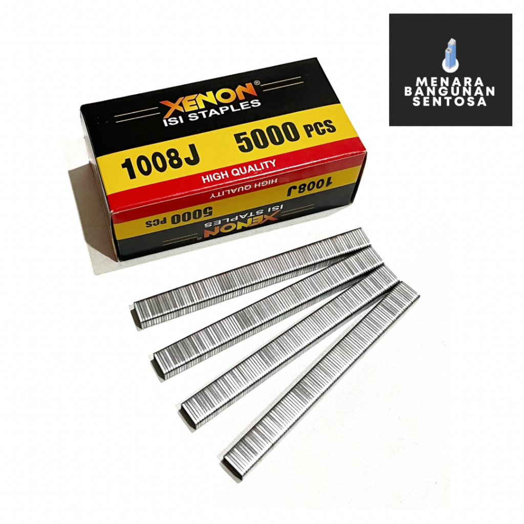 

Isi Staples Tembak Xenon 1008J - Refill Stapler Staple Gun Nailer Paku8mm