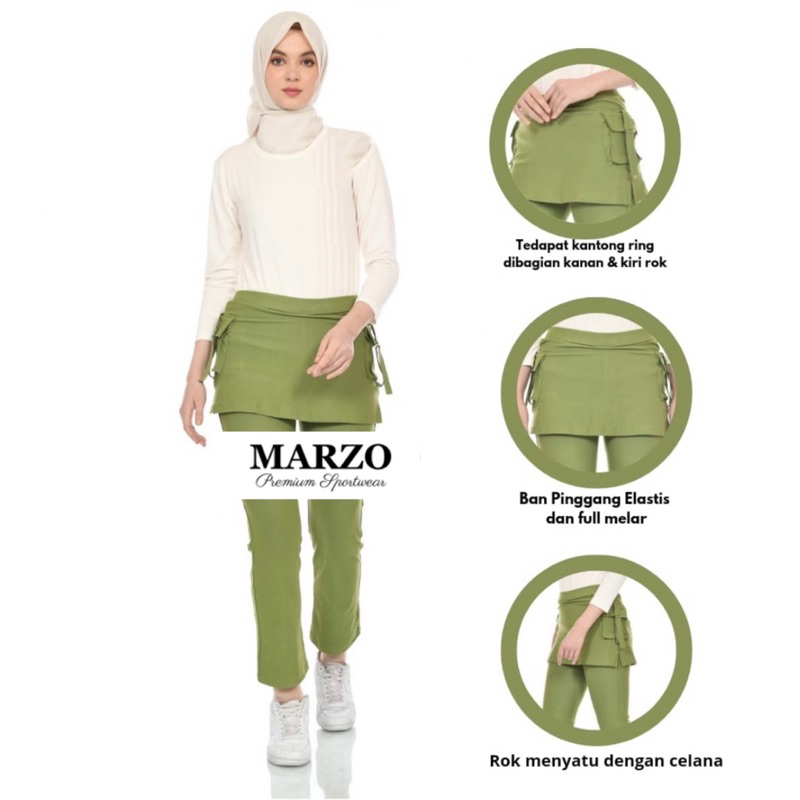 CELANA SENAM CARGO WANITA - CELANA ROK SENAM CARGO - CELANA ROK PANJANG SENAM - CELANA AEROBIK - CEL