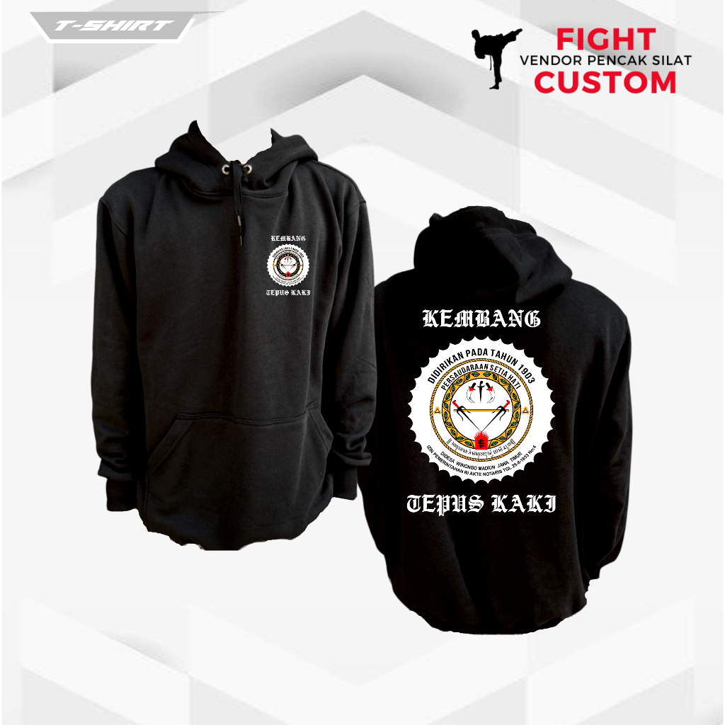 Hoodie Pshw Hitam Panjang