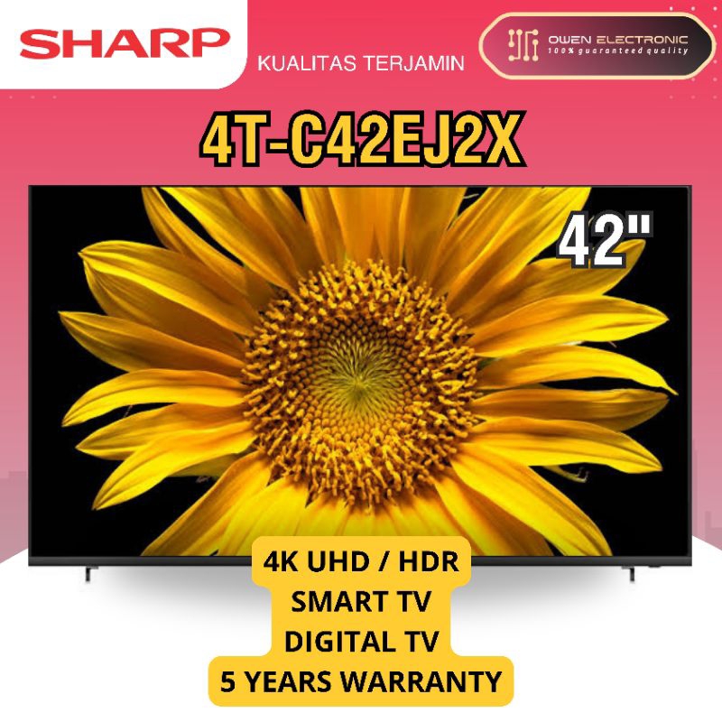 NEW 2023 SHARP GOOGLE TV 2TC42EG11/ 2T-C42EG11 with SoundBar SHARP 42 inch