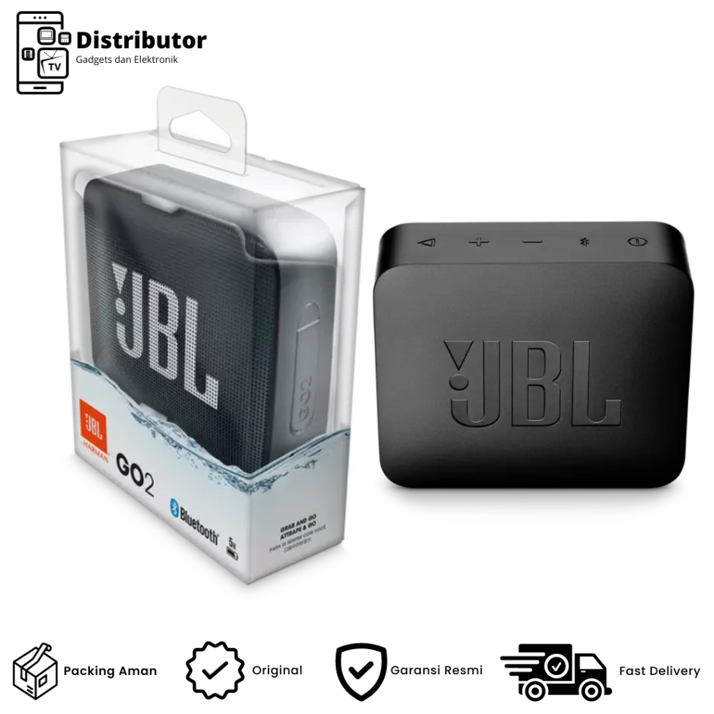 Speaker JBL Go 2 Original by Grow Acc - Hitam