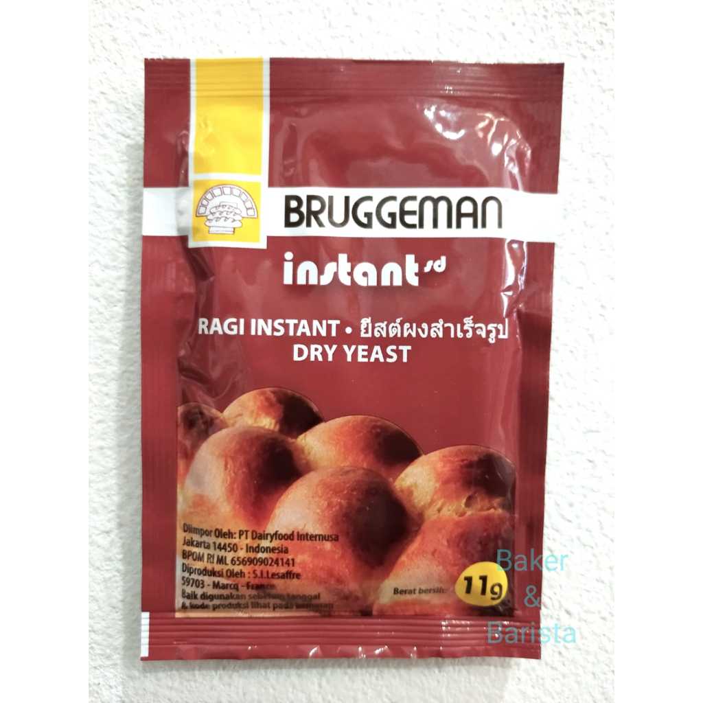 

Bruggeman Yeast Instant Sachet 4x11g/Bruggeman Ragi kering Instan 11g