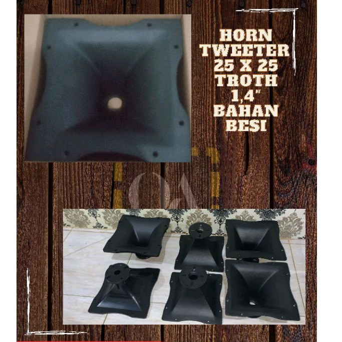Horn corong Tweeter 25x25 bahan besi