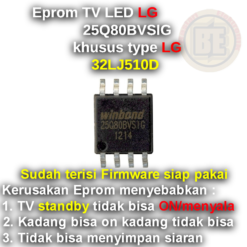 Ic Eprom Firmware TV LG 32LJ510D