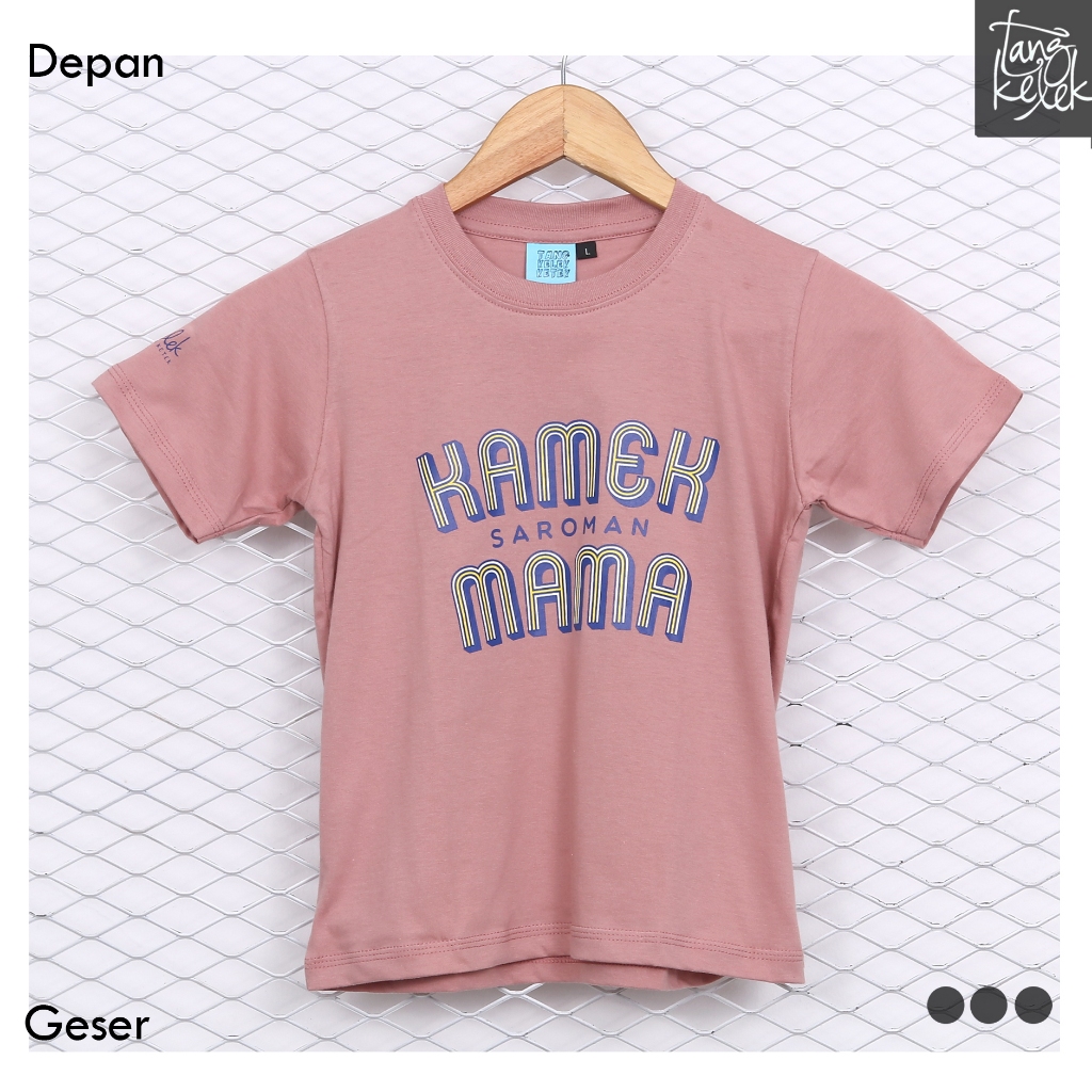 Tangkelek Baju Kaos ANak Kamek Saroman Mama Warna Dusty Pink