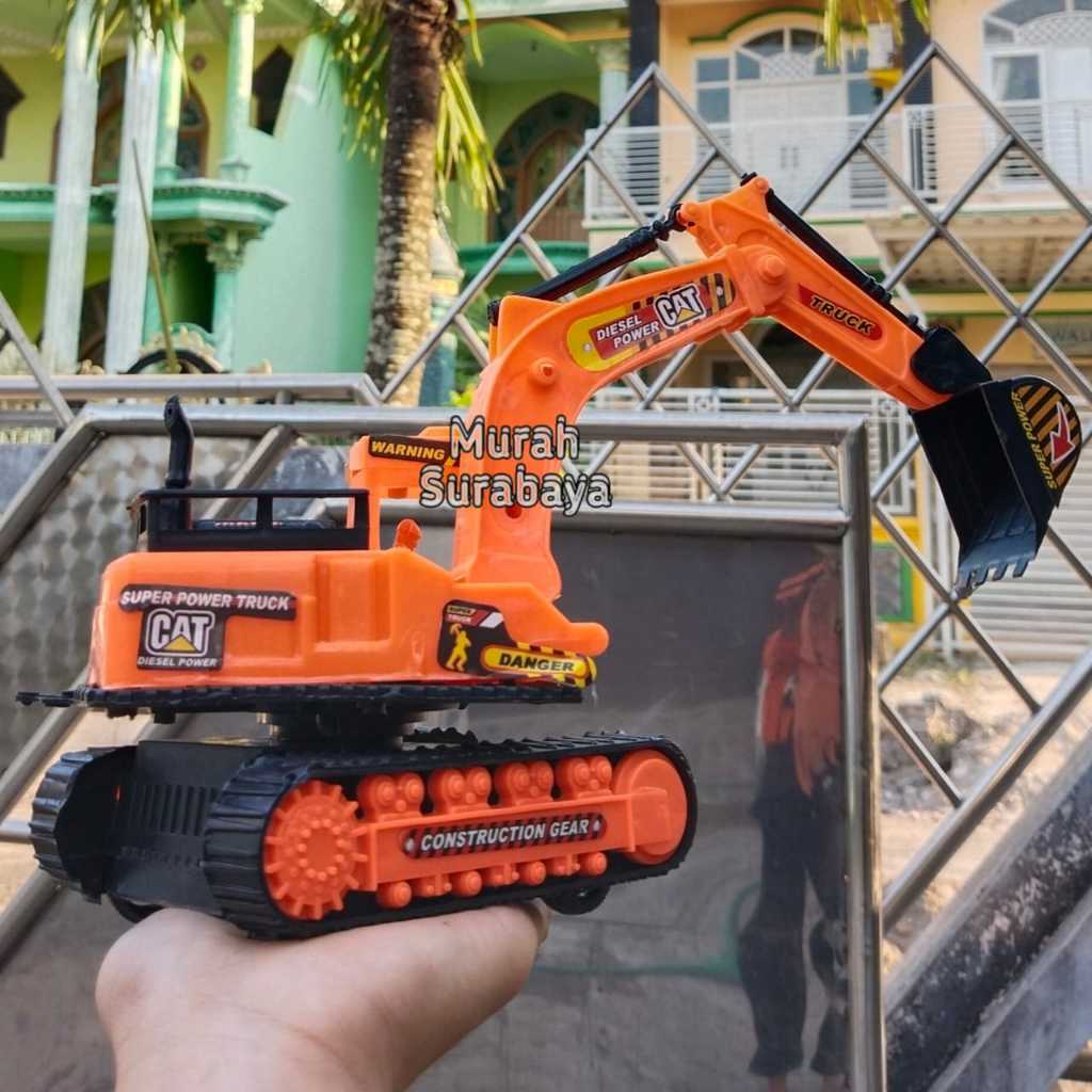 Mainan Anak Laki Laki Mobil Traktor Kontruksi Bego DT 9093 | Mainan Kendaraan Truck Beko Tanpa Baterai Pull Back | Mainan Anak Excavator Beko Murah Dan  Bagus Mainan Anak Terbaru