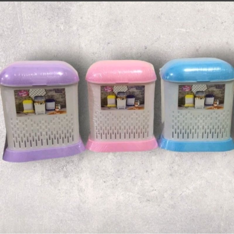 Tempat Sendok Garpu Tutup / Tempat Sendok Sekat / Tempat Sendok Tutup / Tempat Sendok Estetik