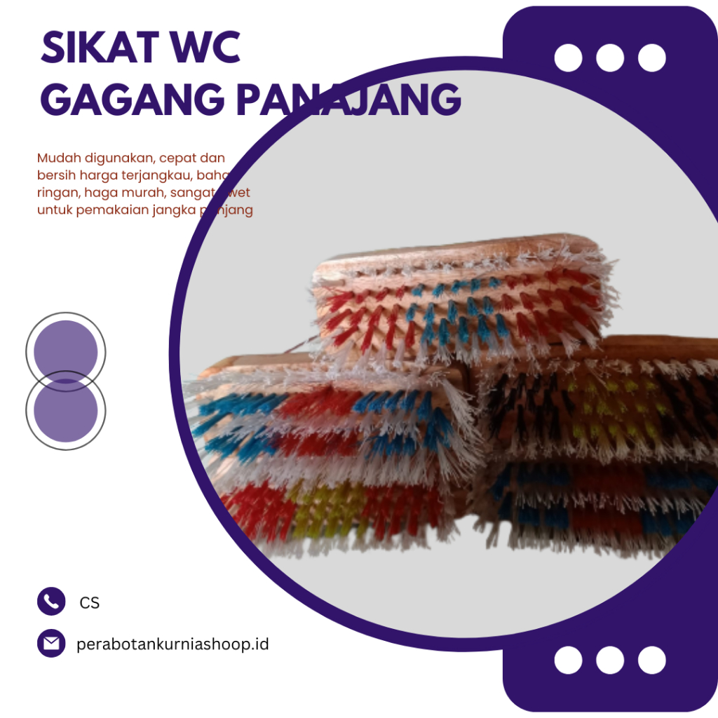 Sikat WC Gagang Panjang / Sikat Lantai / Sikat Lumut Kamar Mandi / Murah / Grosir dan Eceran