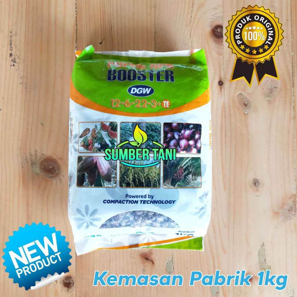 Pupuk Buah DGW BOOSTER PEMBUAHAN 1kg | Pupuk NPK 12-6-22 3 +TE | DGW BOSTER UMBI & BUAH