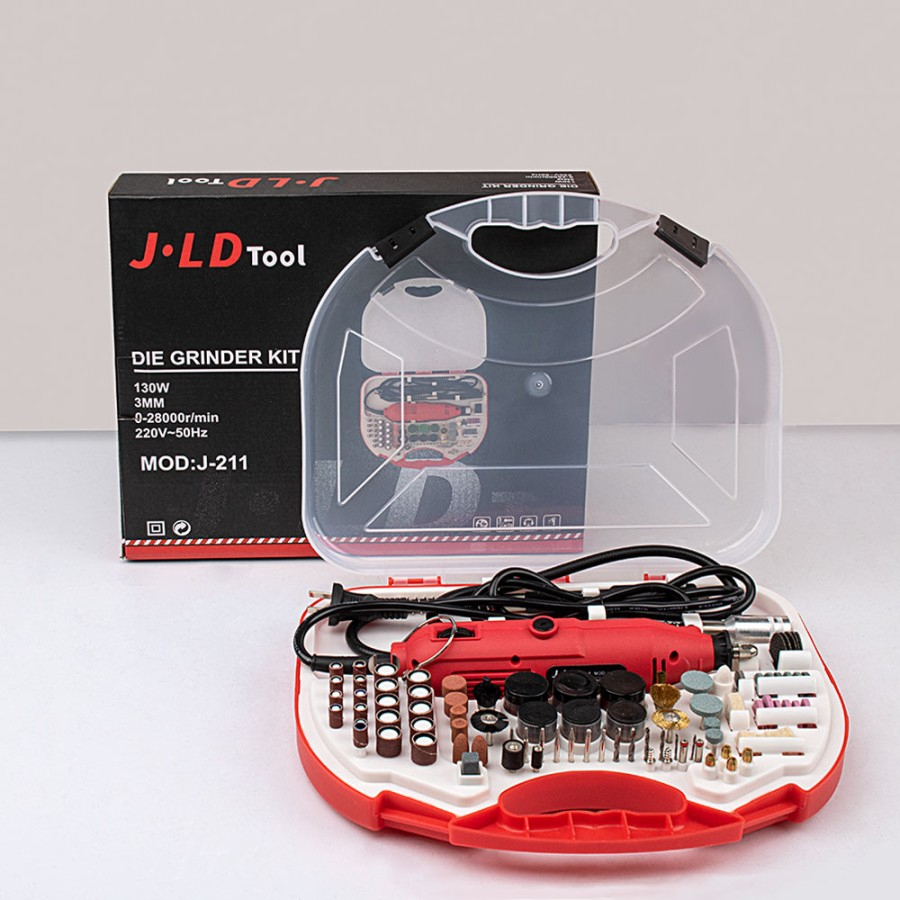 JLD J211 Mini Die Grinder Set 95 Pcs Mesin Gerinda Tuner Kit Listrik 28000 rpm