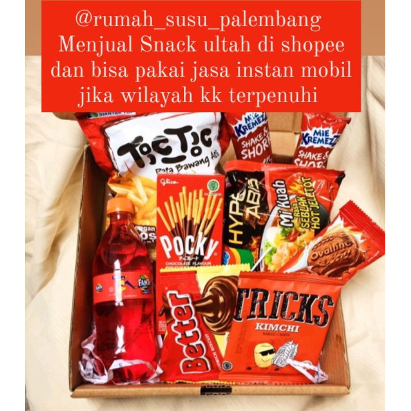 

SNACK BOX PALEMBANG EDISI RED EDITION /SNACK BOX PAKET BIRTHDAY RED
