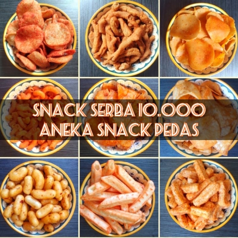 

[SNACK PEDAS]/ANEKA SNACK SERBA 10.000/OLEH-OLEH/SNACK KILOAN/Camilan/Oleh-/Pedes/Gurih/Manis/Ori
