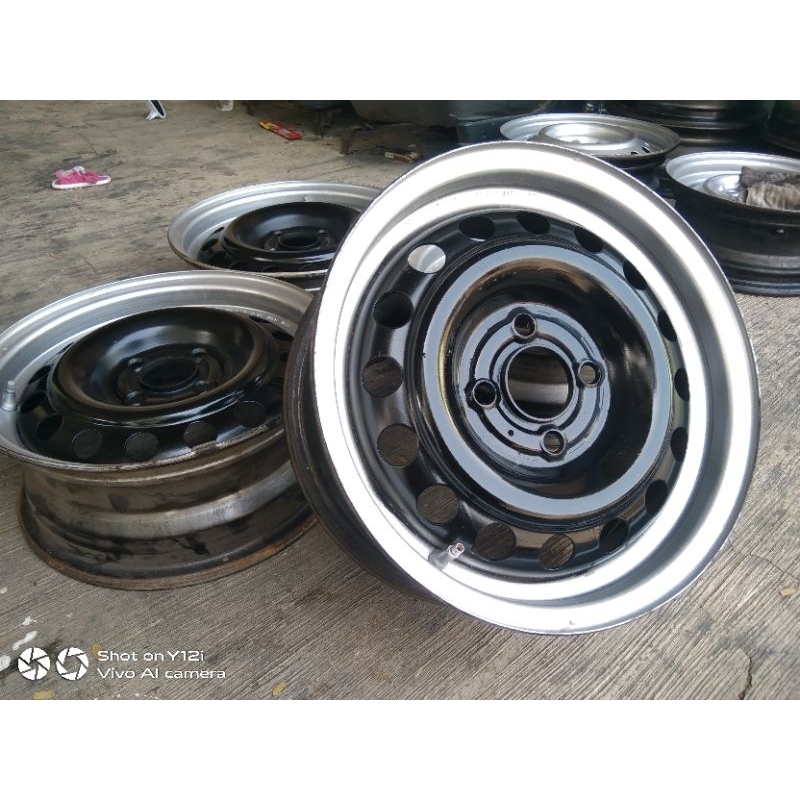 VELG KALENG RING 14 PCD 4X100 LEBAR 5½ INCHI CENTER HOLE 60,1mm PNP DATSUN, NISSAN MARCH , NISSAN LA