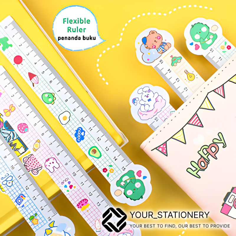 

[Your_Stationery] Ruler For Kids 15 Cm / Penggaris Lucu Motif Kartun 15CM Plastik PVC Untuk Anak-Anak