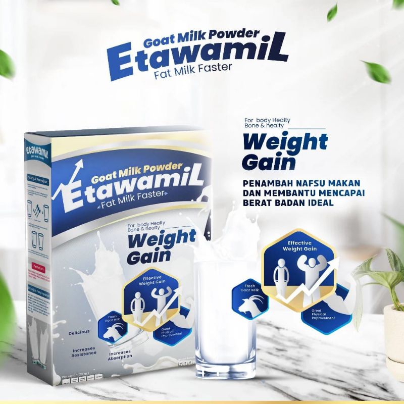

susu ETAWAMIL WEIGHT GAIN /RASA VANILA/ susu gemuk nafsu makan & penambah berat badan halal BPOM RI 500gr