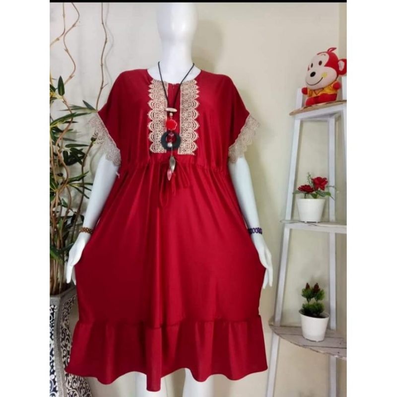 Daster arab renda jumbo jersey premium /Daster Busui /Daster Renda /Daster Jumbo /daster simple