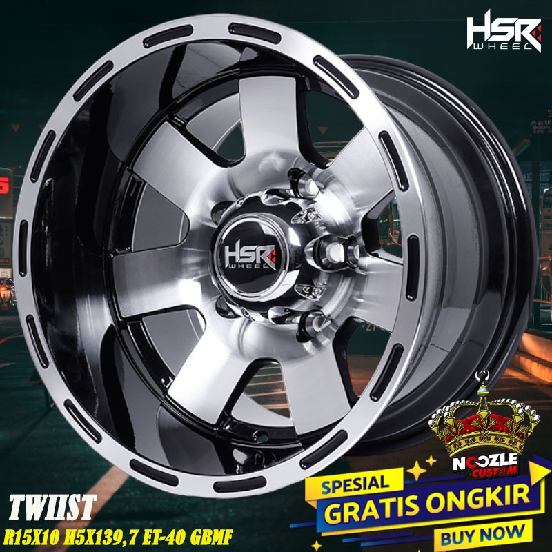 Velg Mobil R15 Lebar 10 Baut 5 PCD 139 Pelek offroad Ring 15 Escudo