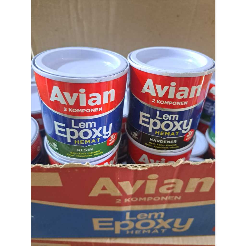 LEM EPOXY AVIAN 340 GRAM HEMAT HARDENER RESIN EPOXY LEM AVIAN EPOXY KAYU LEM BESI KACA SERBAGUNA