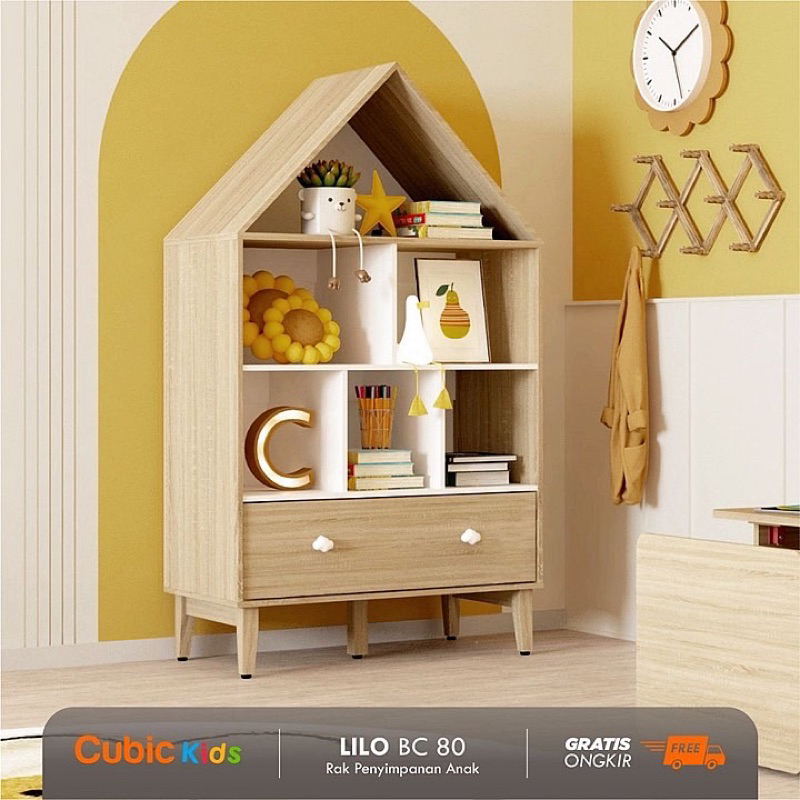 

Cubic KIDS Bookcase / Rak Buku Anak - LILO BC 80