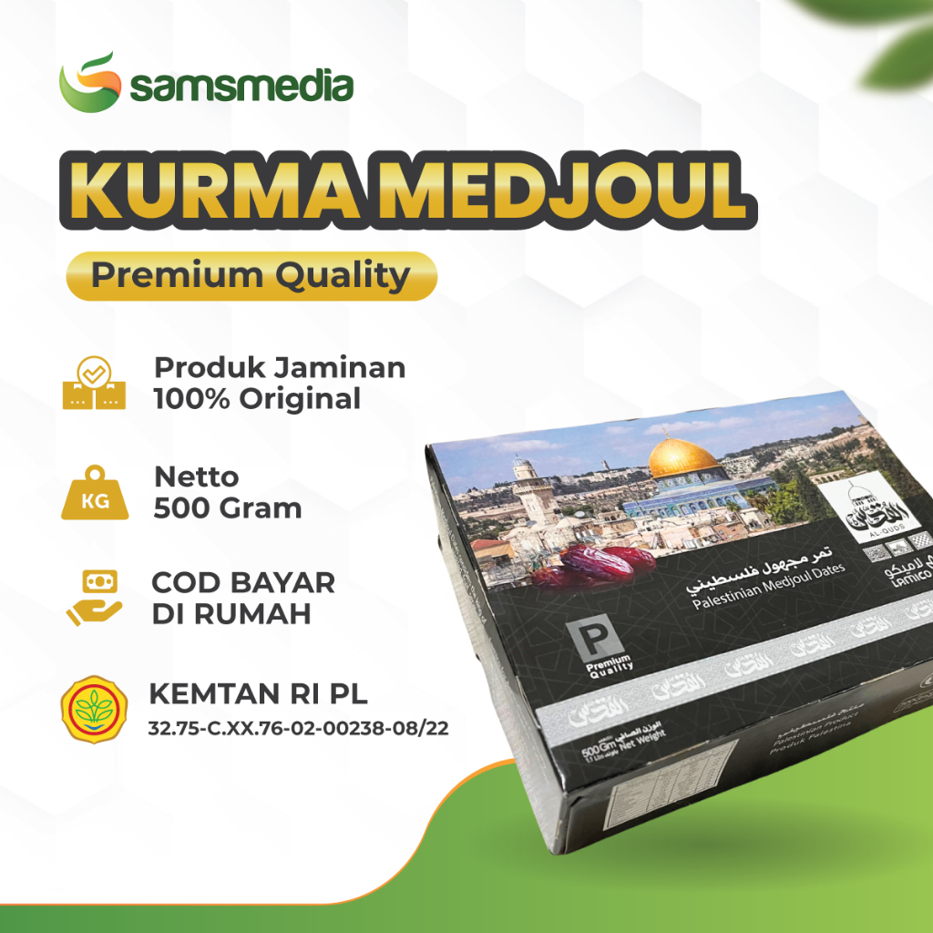 

Kurma Palestina Medjoul 500gr Kurma Medjool Super Premium Quality Terbukti Nikmat Lezat Manis & Empuk