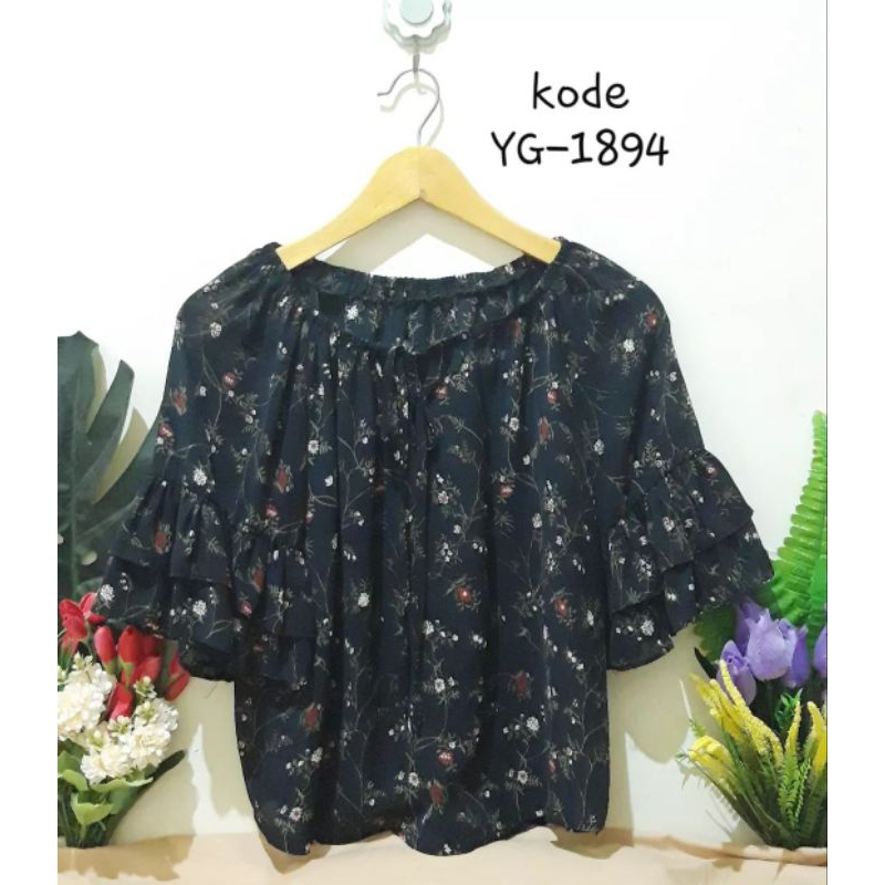 Blouse Ruffle Sifon (YG-1894)