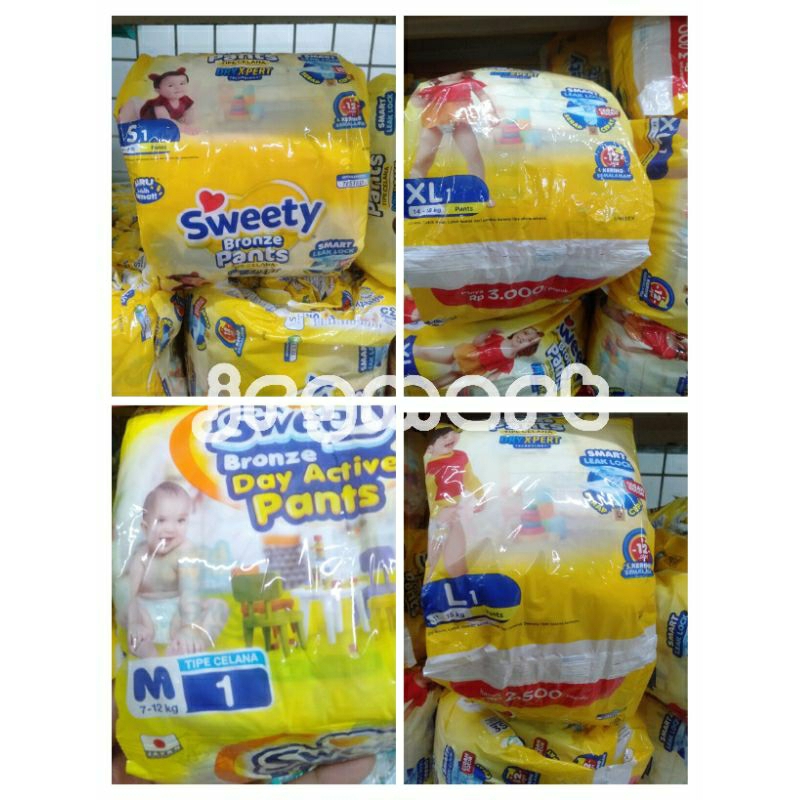 SWEETY BRONZE PANTS RENCENG ISI 6 UKURAN S M L XL
