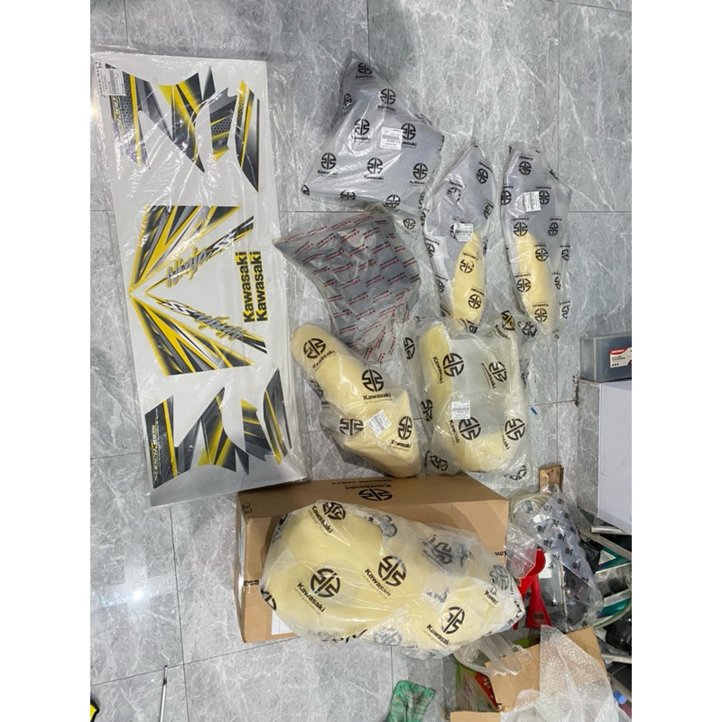 body set ninja ss kuning set stiker original