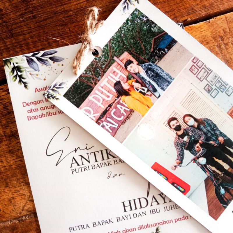 Undangan Rustic Tali Rami