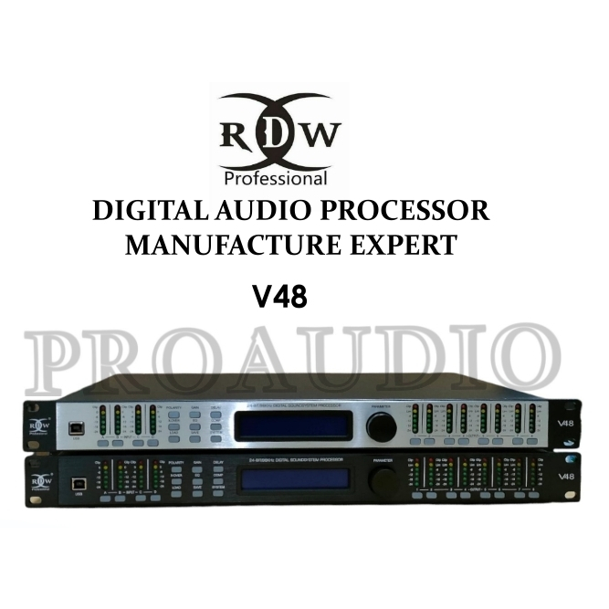DIGITAL AUDIO DLMS MANAGEMENT BY RDW V 48 V48 V-48 4IN 8OUT 4 CHANNEL