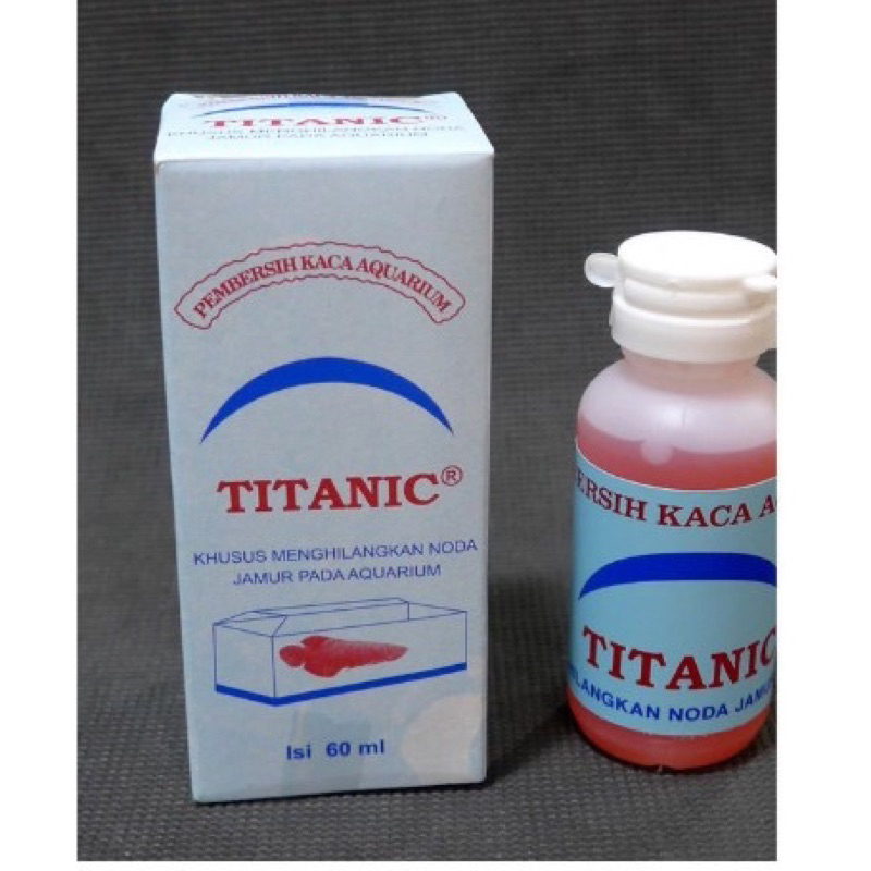 PEMBERSIH JAMUR KACA AQUARIUM TITANIC OBAT PEMBERSIH KACA