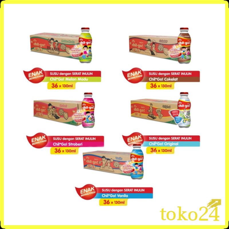 

Morinaga Chil-Go! Milk 130 ml All Variant 1 Dus isi 36