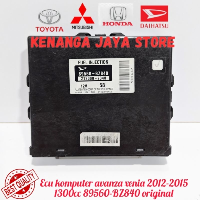ecu komputer avanza xenia 1300cc 2012-2015 89560-BZ840 original