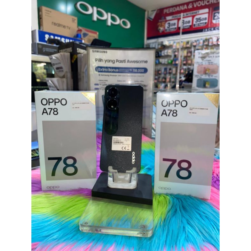 HP OPPO A78 5G 8/128GB (8+GB EXPANSION RAM) A78 4G 8/256GB GARANSI RESMI OPPO