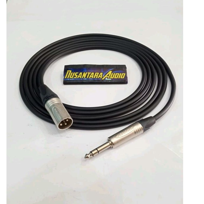 Kabel trs to xlr male 10 meter Mogami 2435 Neutrik Original