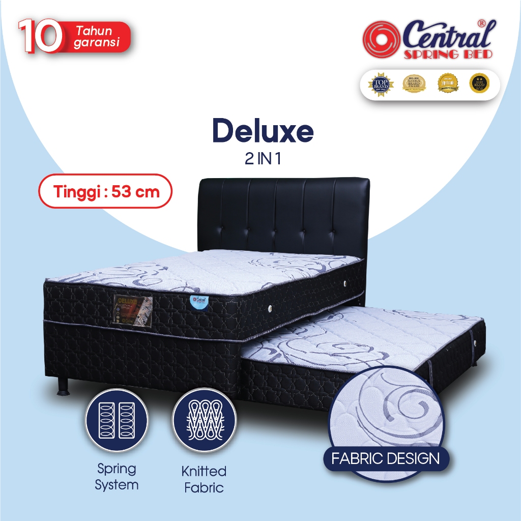 Kasur Central springbed Deluxe 2 in 1 - kasur sorong Central spring bed kasur tingkat