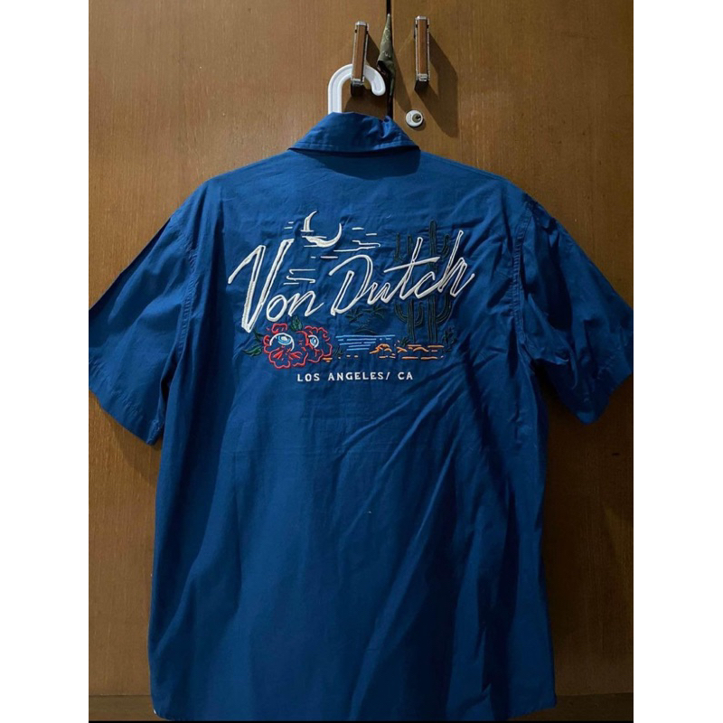 Workshirt Von Dutch warna biru size L