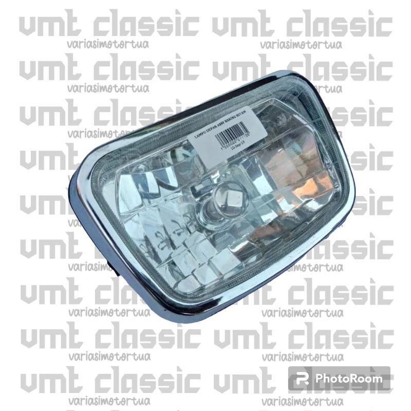 Lampu depan rx king new oval kaca bening