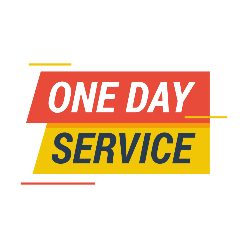 PLAKAT ONE DAY SERVICE / ONGKOS CETAK 1 HARI SELESAI