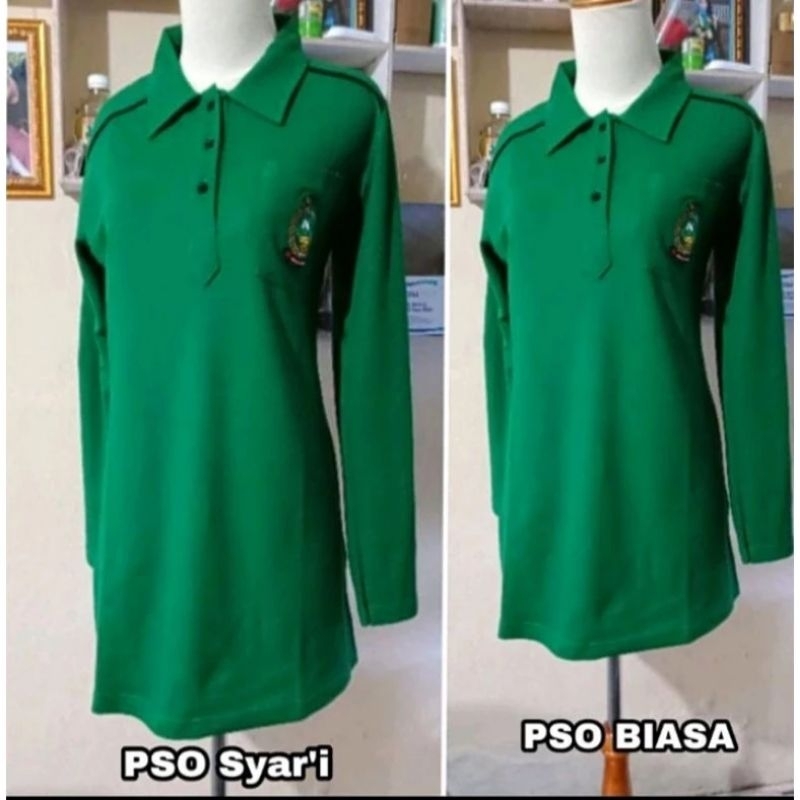 atasan pso persit hijau pekat BIASA (non syari) sesuai mupus