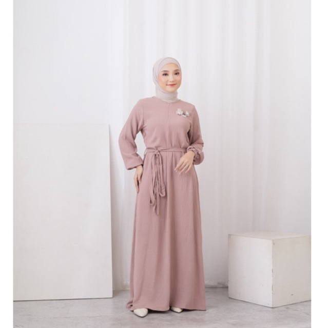 Nadiraa Hijab Ahza Dress/Dress Crinkle ALLSIZE